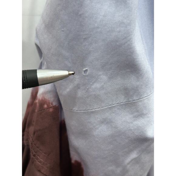 A.L.C. Blair Dip Dye Sky Blue & Brown Halter Neck Fudge Maxi Dress Size 12 FLAW - Picture 12 of 16